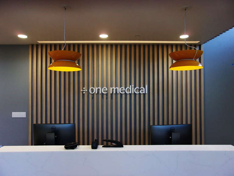 Interior branding for One Medical, by Identiti.