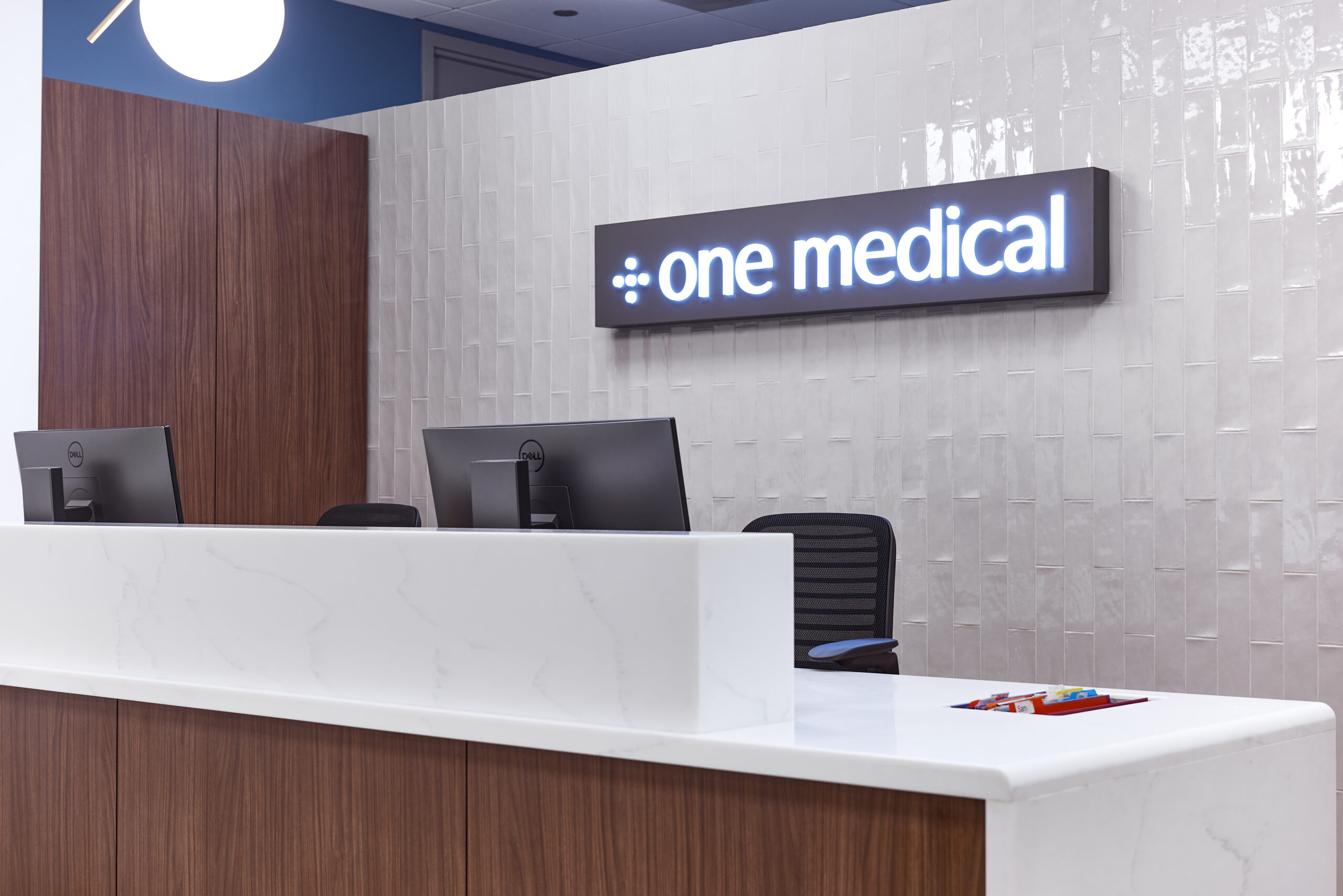 Interior branding for One Medical, by Identiti.
