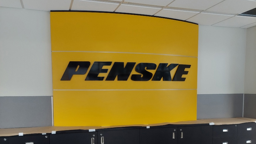 Interior branding by Identiti for Penske Truck Rental.