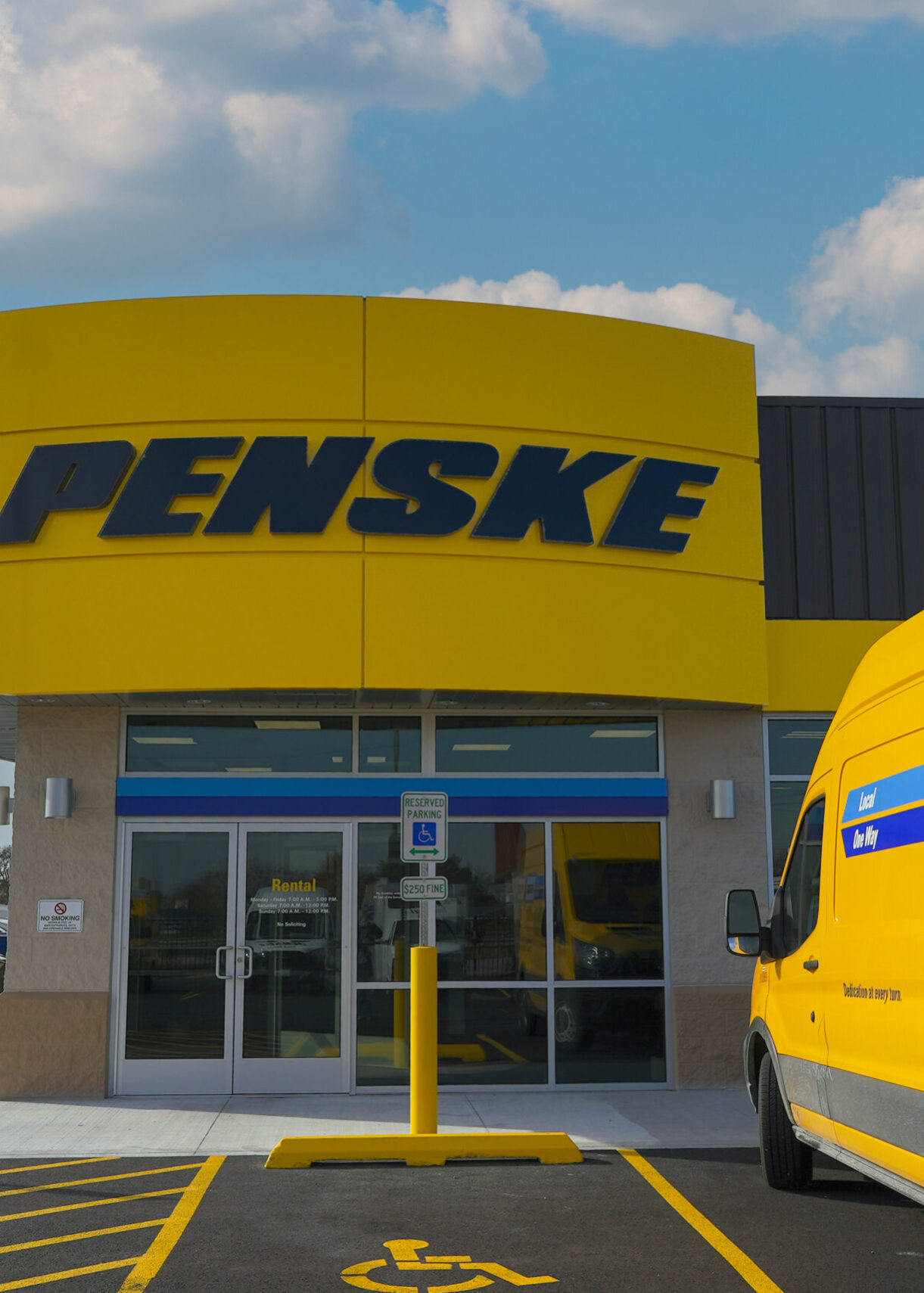 Penske exterior signage