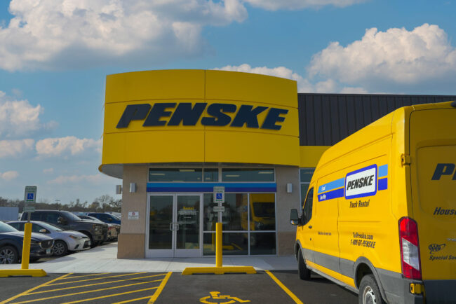 Penske exterior signage