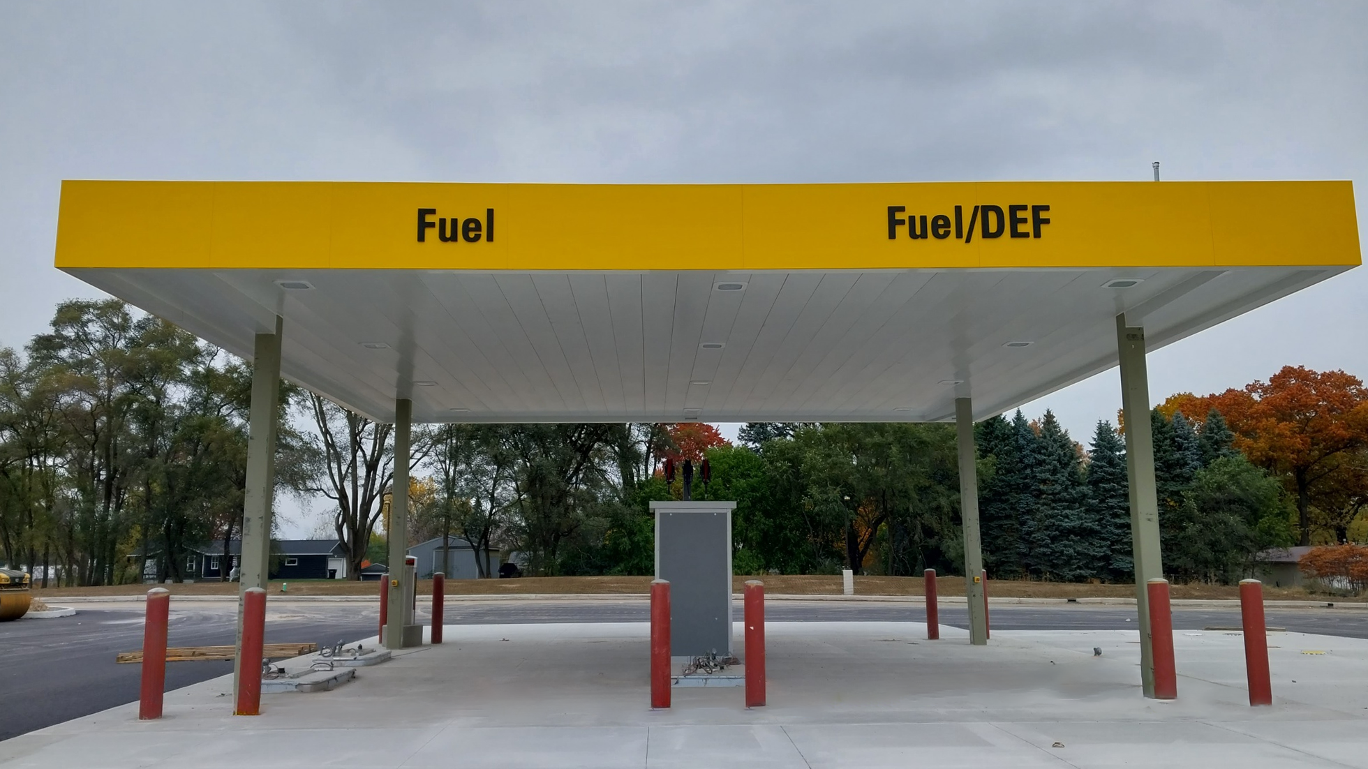 Fuel island signage for Penske, by Identiti.