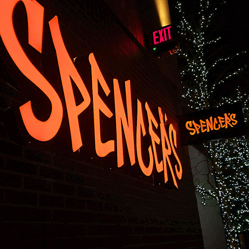 Illuminated signage by Identiti for a Spencer's mall location.