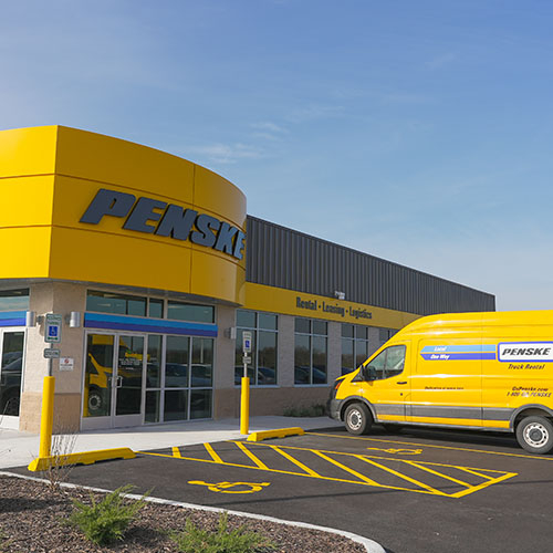 Exterior signage for Penske, by Identiti.